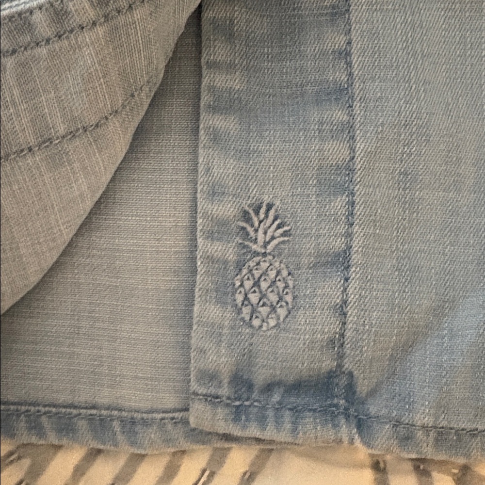 Tommy Bahama Light Blue Chambray Tencel Button Down Shirt XXS $118 - Picture 5 of 6